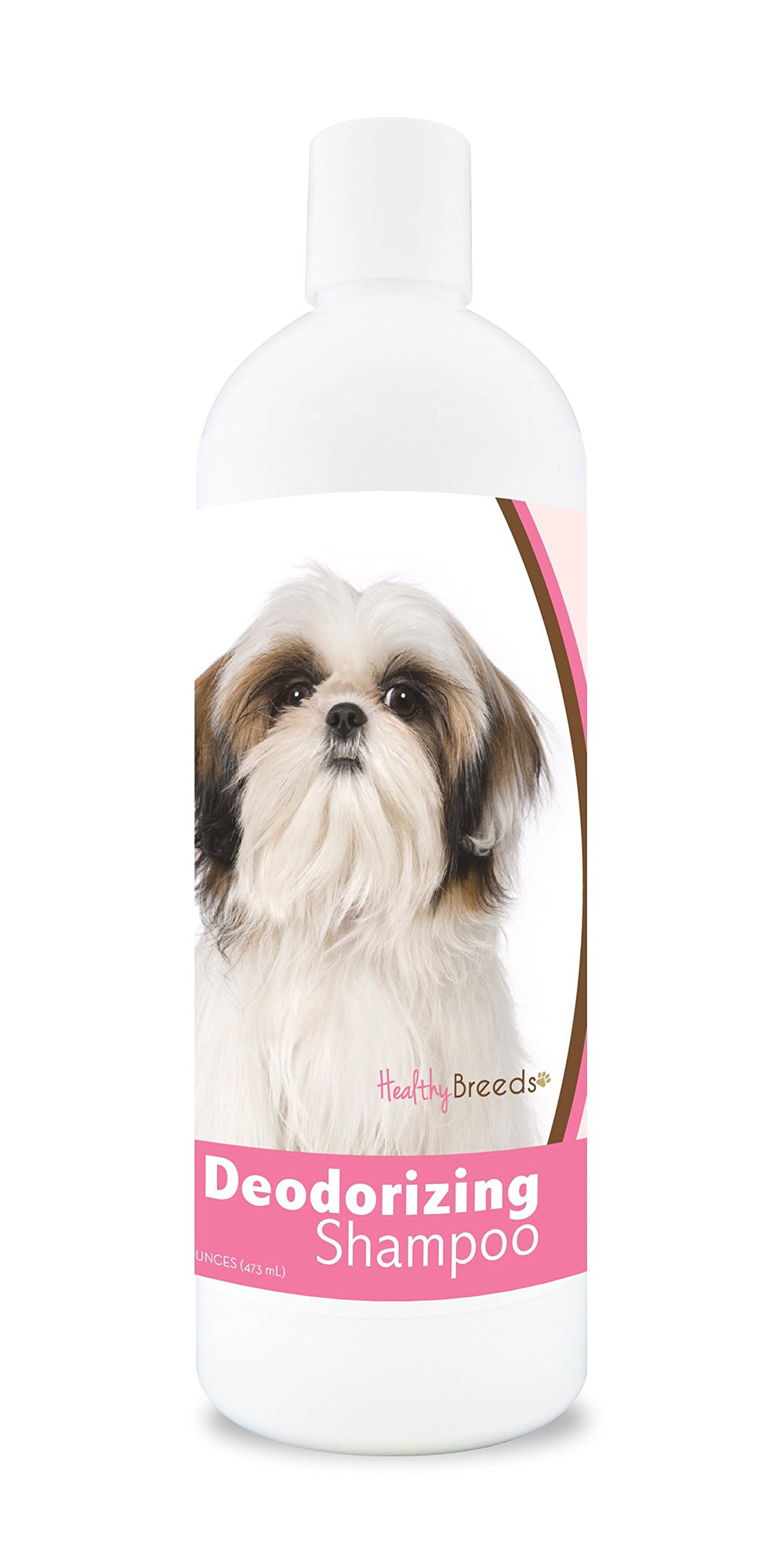 Healthy Breeds bouteille face montrant l’étiquette et l’usage facile