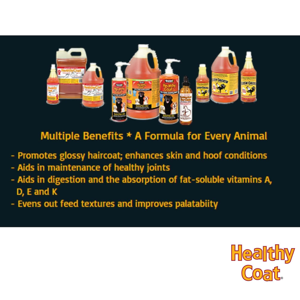 Healthy Coat gallon à côté d'un objet pour repère taille utile