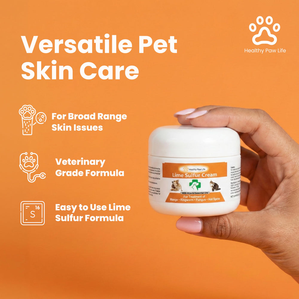 Healthy Paw Life application sur patte montrant soulagement ciblé et propreté