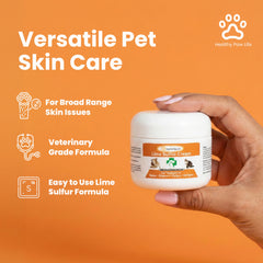 Healthy Paw Life application sur patte montrant soulagement ciblé et propreté