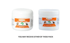 Healthy Paw Life texture crème en gros plan pour application précise et non coulante