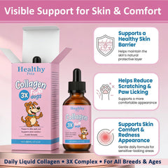 Healthy Petz texture en goutte affichant une consistance fluide et facile à mélanger