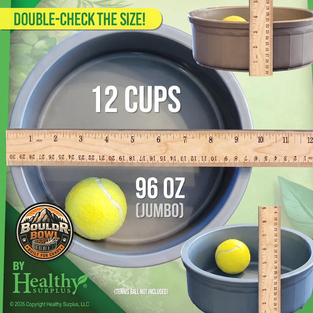 Healthy Surplus Pet Crock détail du plastique épais montrant durabilité accrue