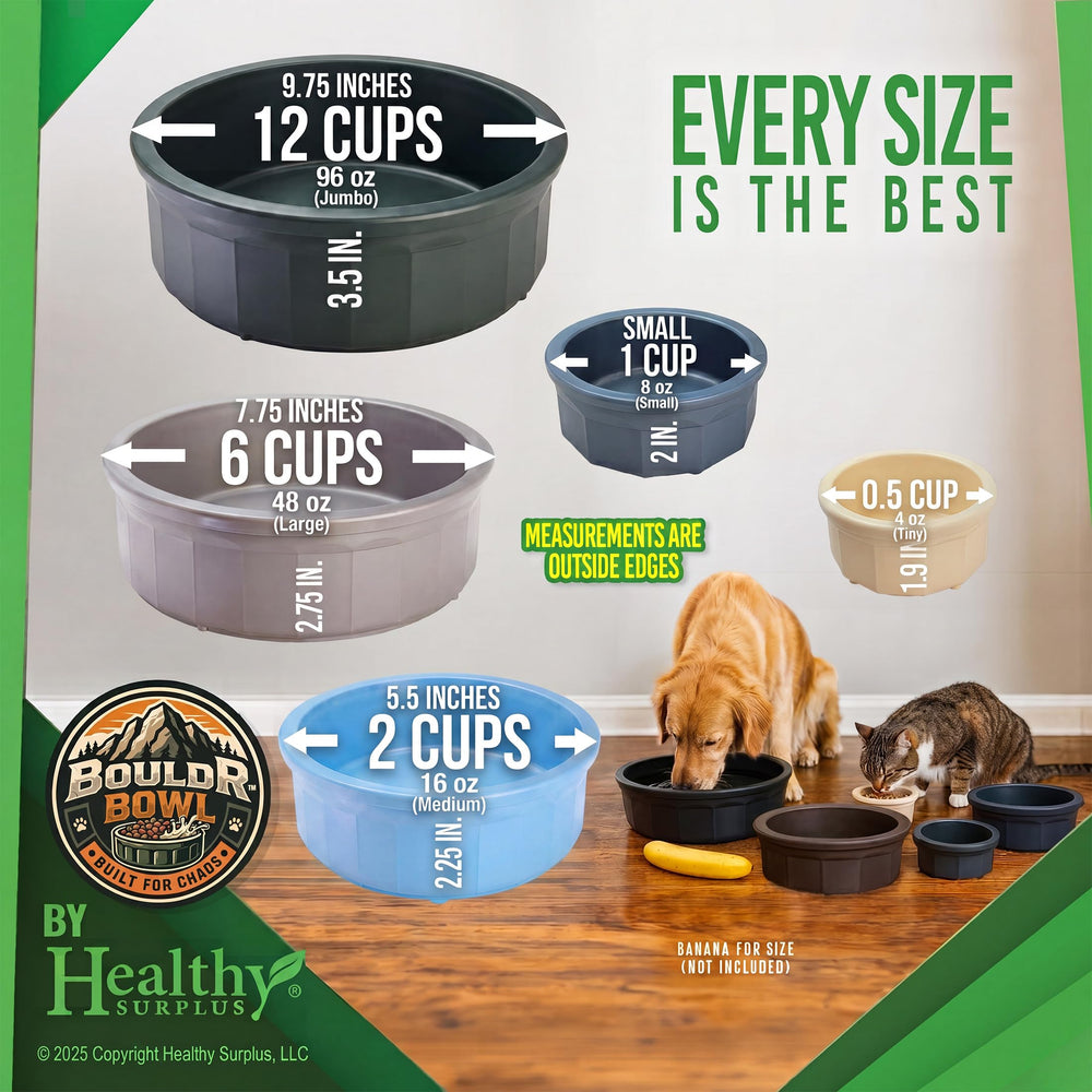 Healthy Surplus Pet Crock en usage avec chien, réduit éclaboussures et désordre