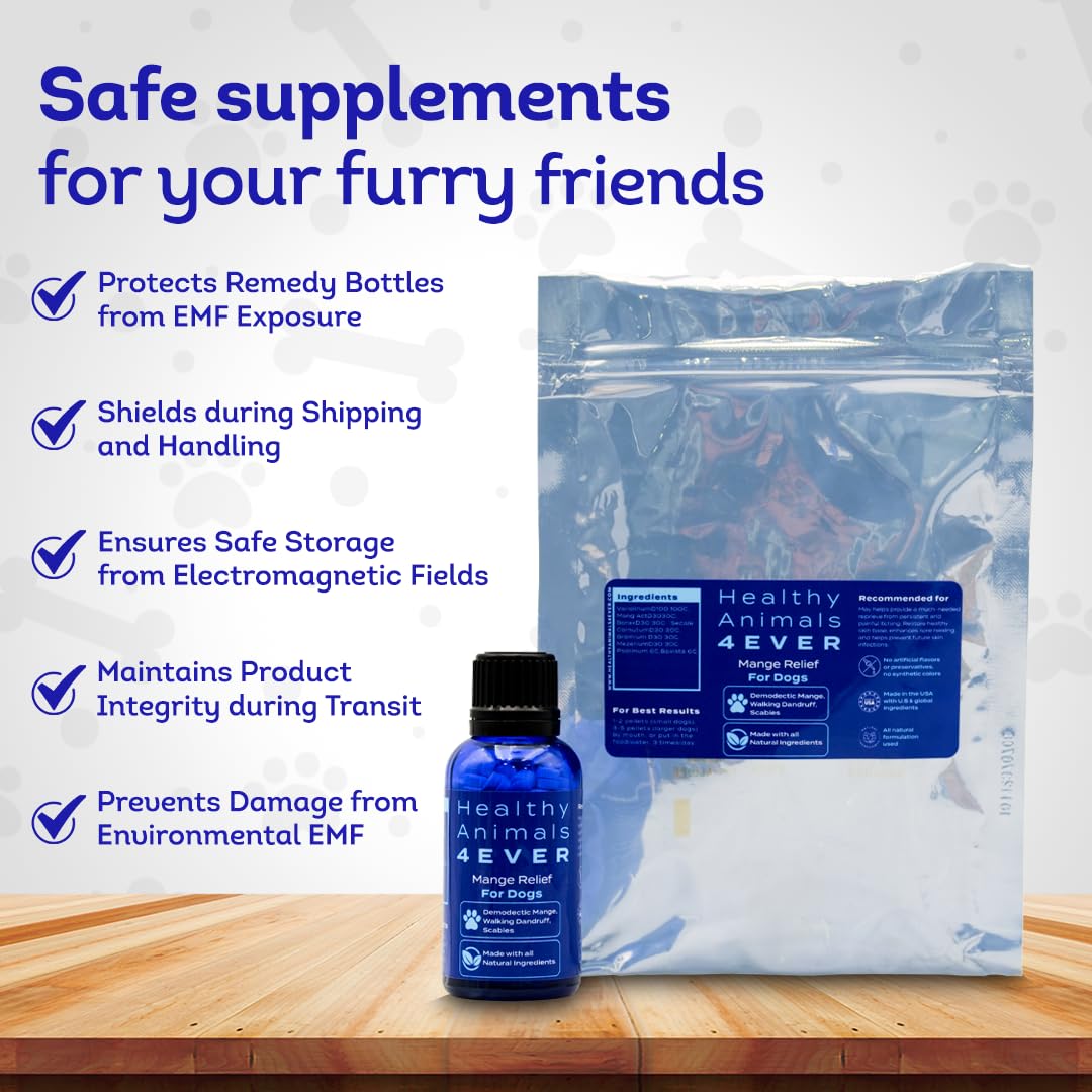HealthyAnimals4Ever emballage information montrant instructions et conseils d'utilisation