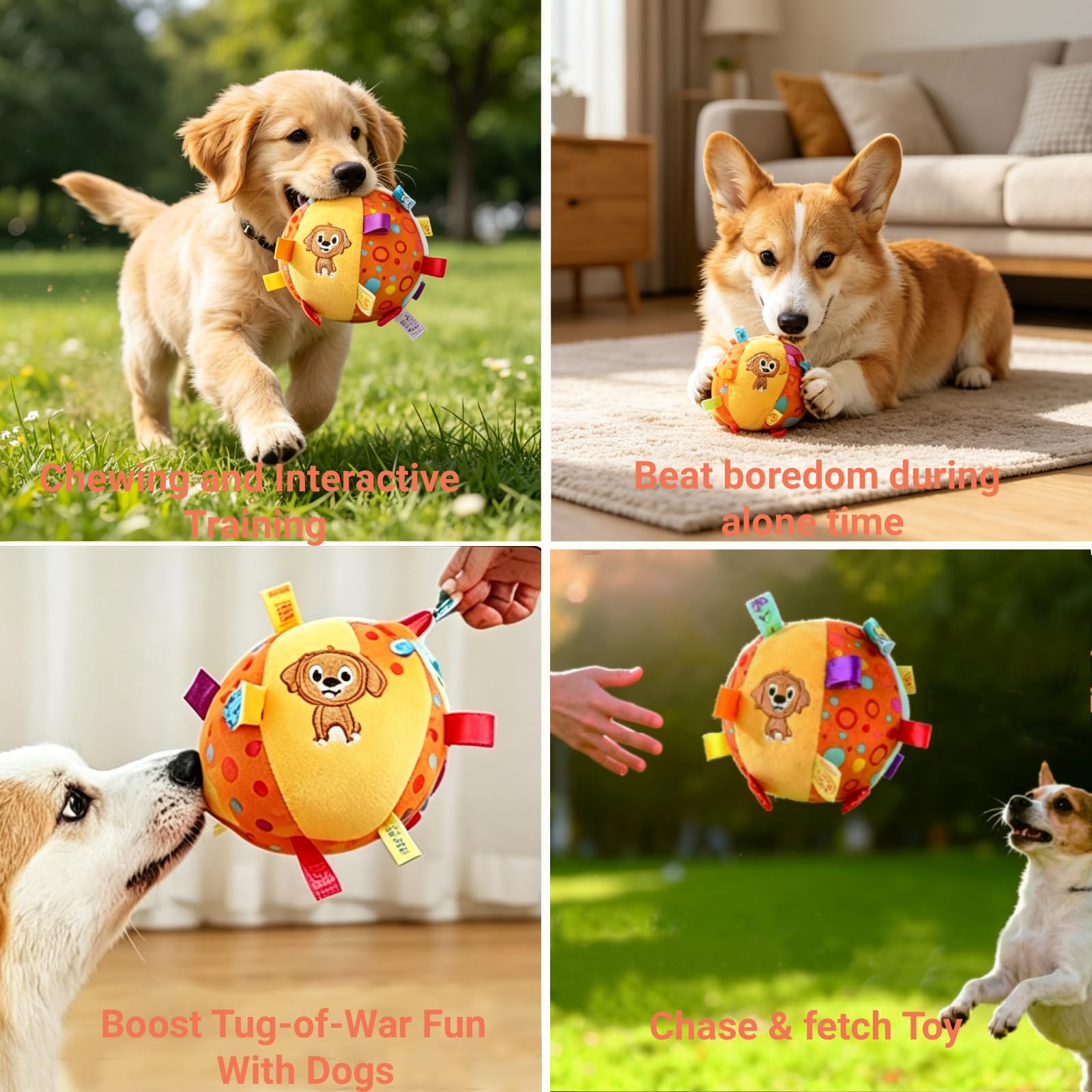 HEAT PAWS texture peluche douce et rembourrage non toxique pour gencives