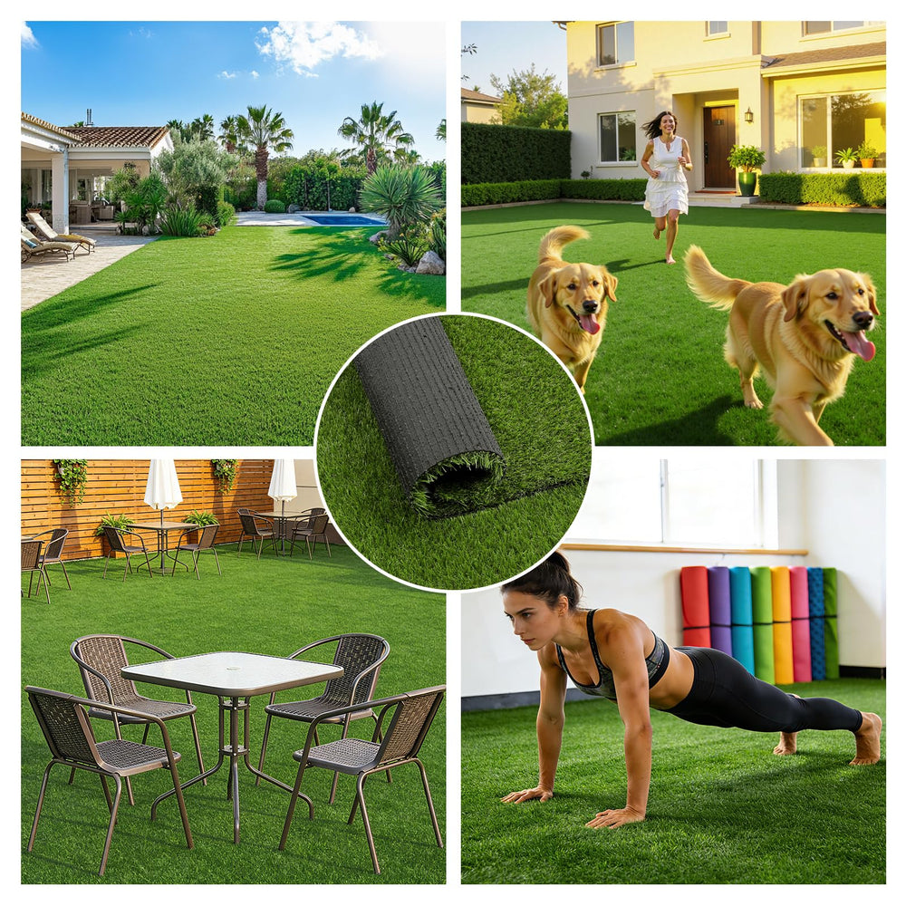 HEBE RUGS chiot utilisant le tapis herbe favorisant habitudes naturelles