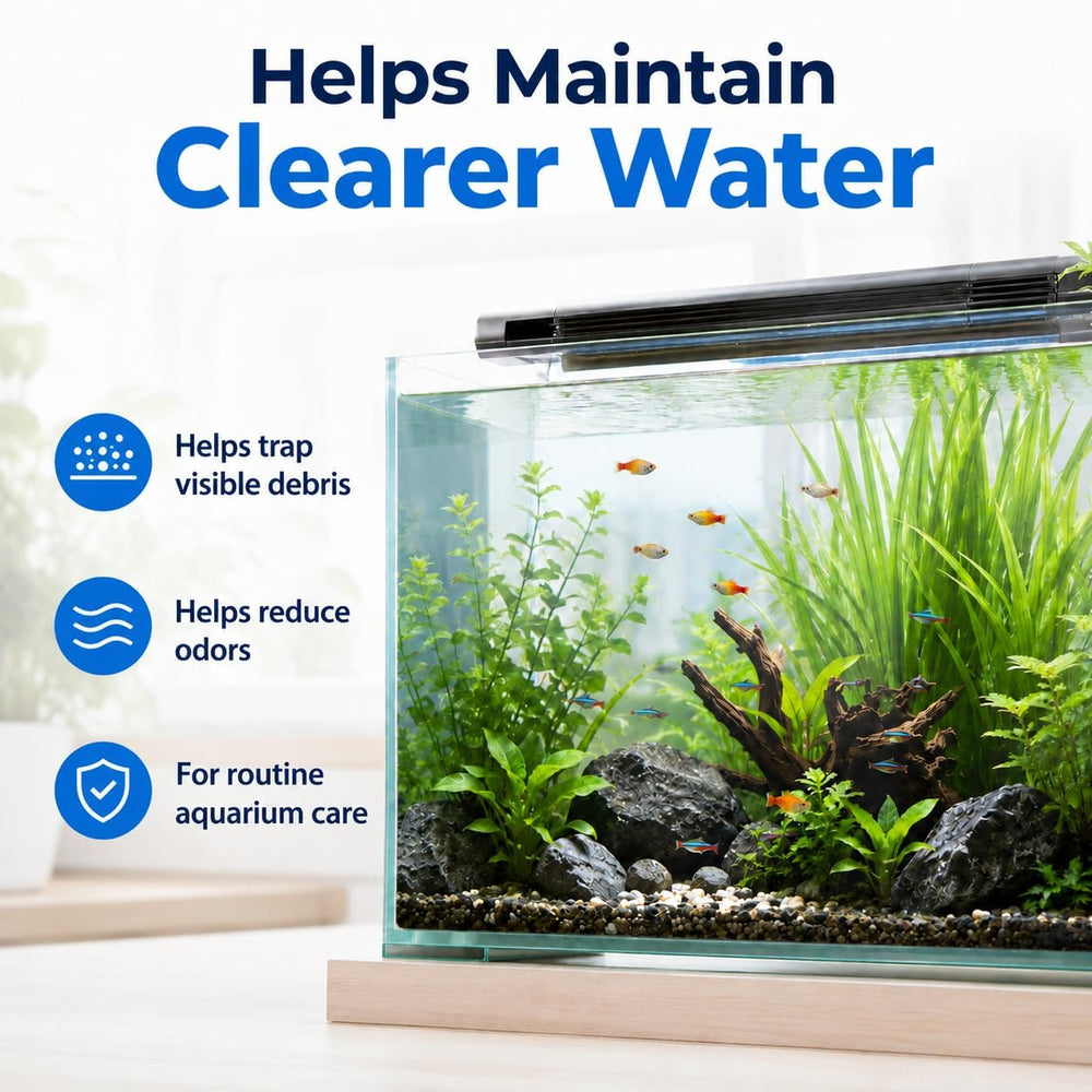Hedday cartouche dans un aquarium en situation réelle pour une eau plus claire