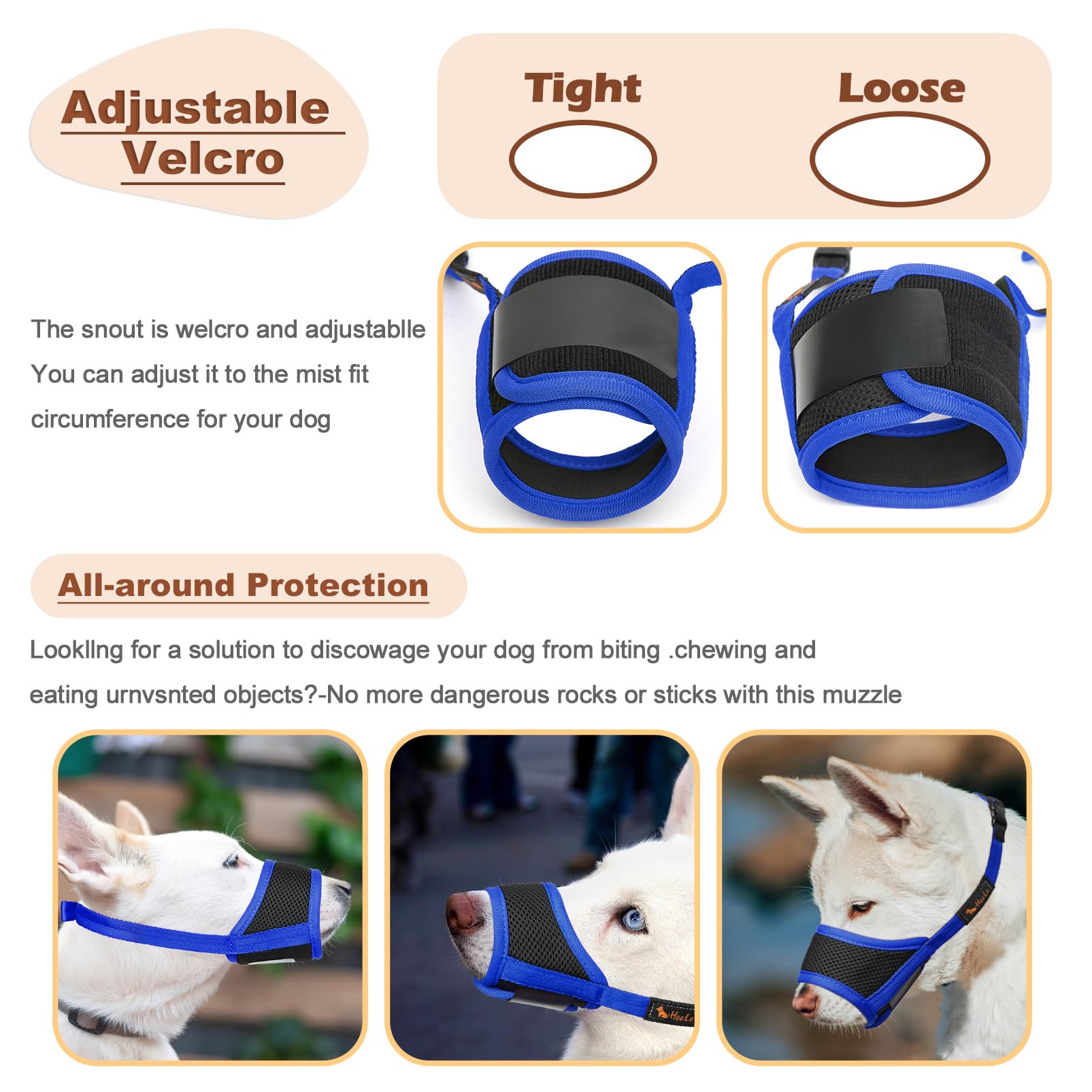 HEELE fermeture velcro et boucle ajustable garantissant maintien sûr et réglage facile