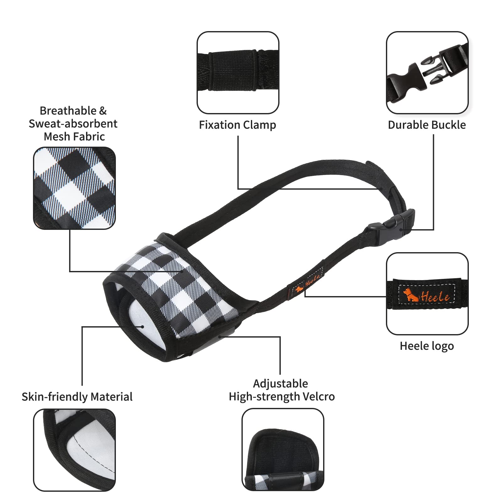 HEELE intérieur rembourré visible, protection douce contre les frottements