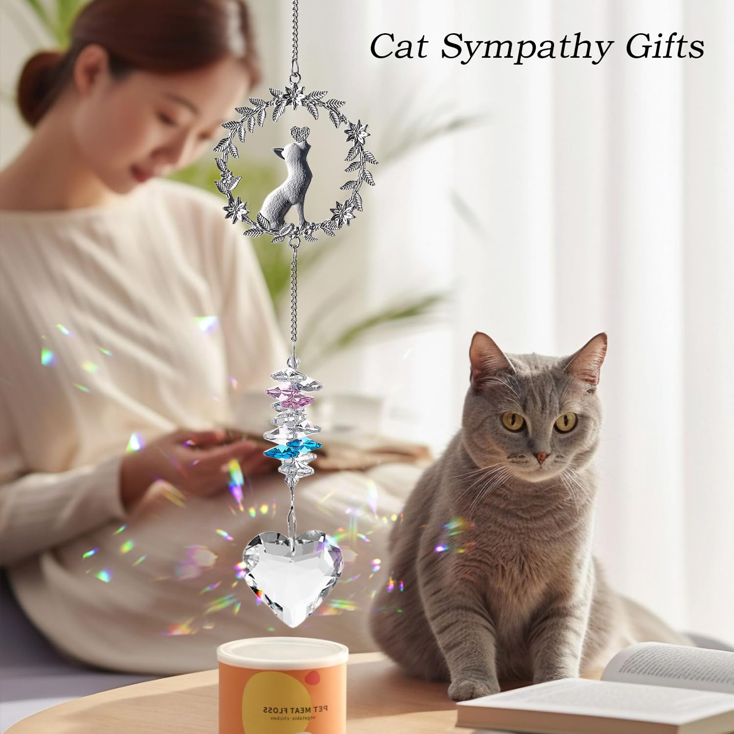HEGELDA perles colorées du suncatcher créant arc‑en‑ciel apaisant