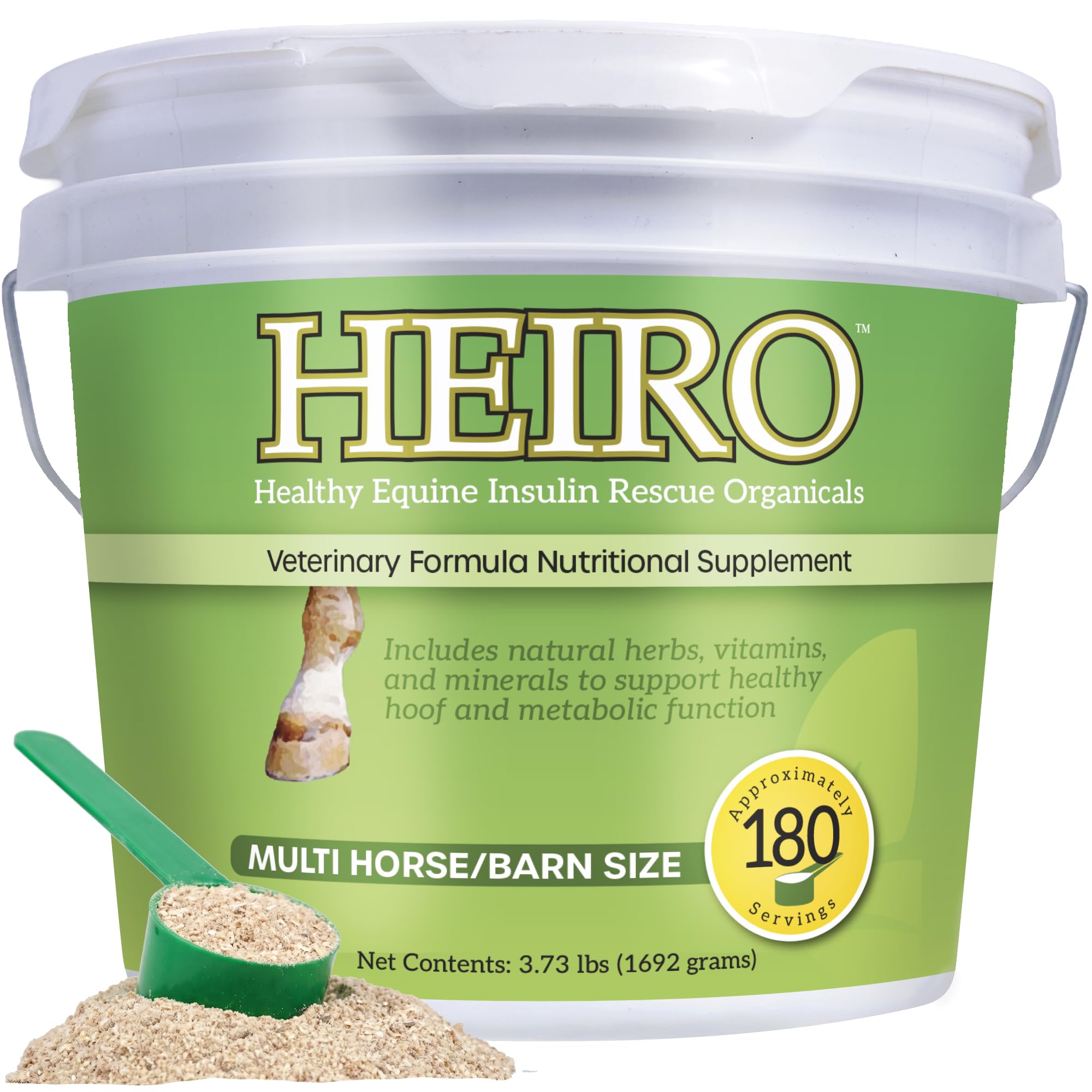 HEIRO pot de poudre face montrant emballage et simplicité d'utilisation