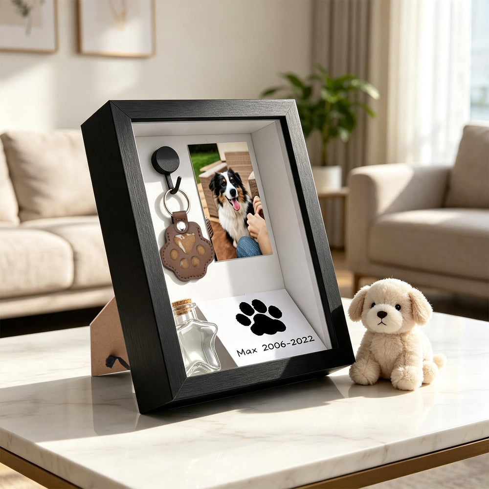 HEJUIWEI vue latérale avec support repliable pour poser la vitrine sur une table
