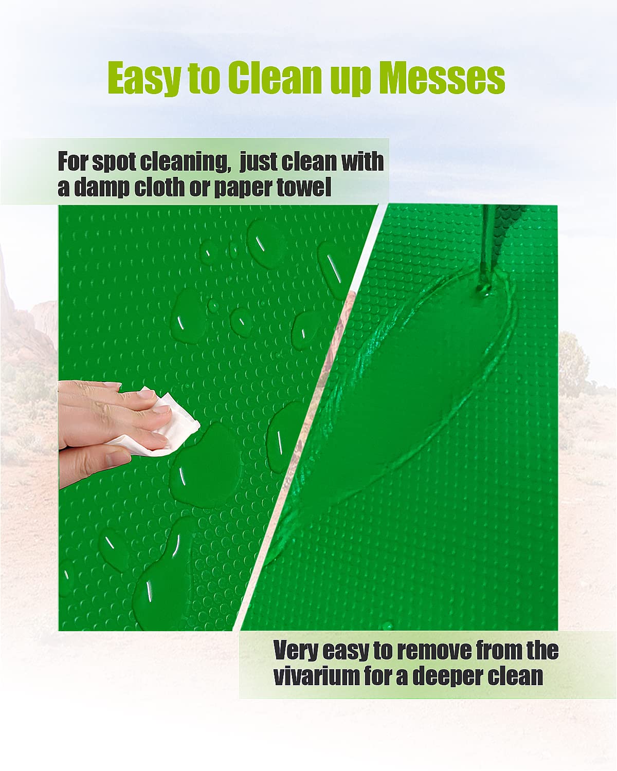 Helidrago tapis coupé à la taille illustrant la facilité de découpe et ajustement