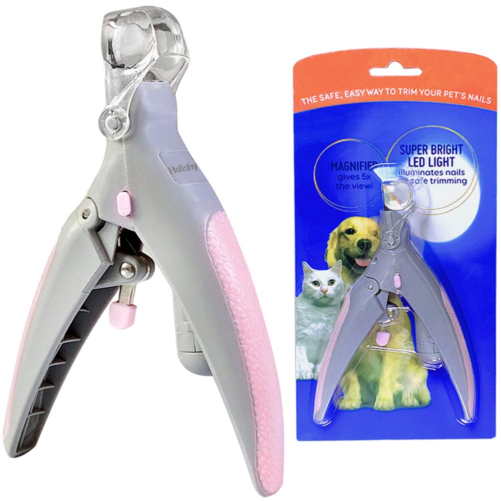 Helishy vue avant du coupe-ongles montrant le produit complet et lisibilité