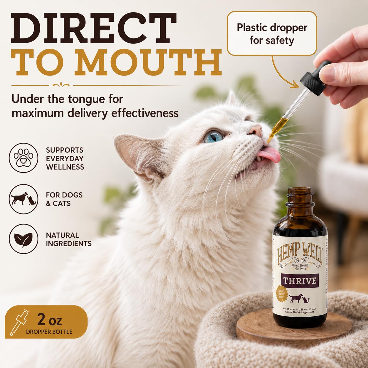 Hemp Well versé sur croquettes de chien pour pelage plus brillant