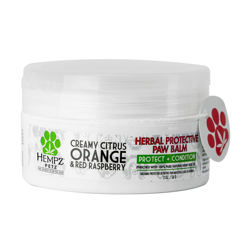 Hempz pot baume pour pattes vue avant, hydratation visible