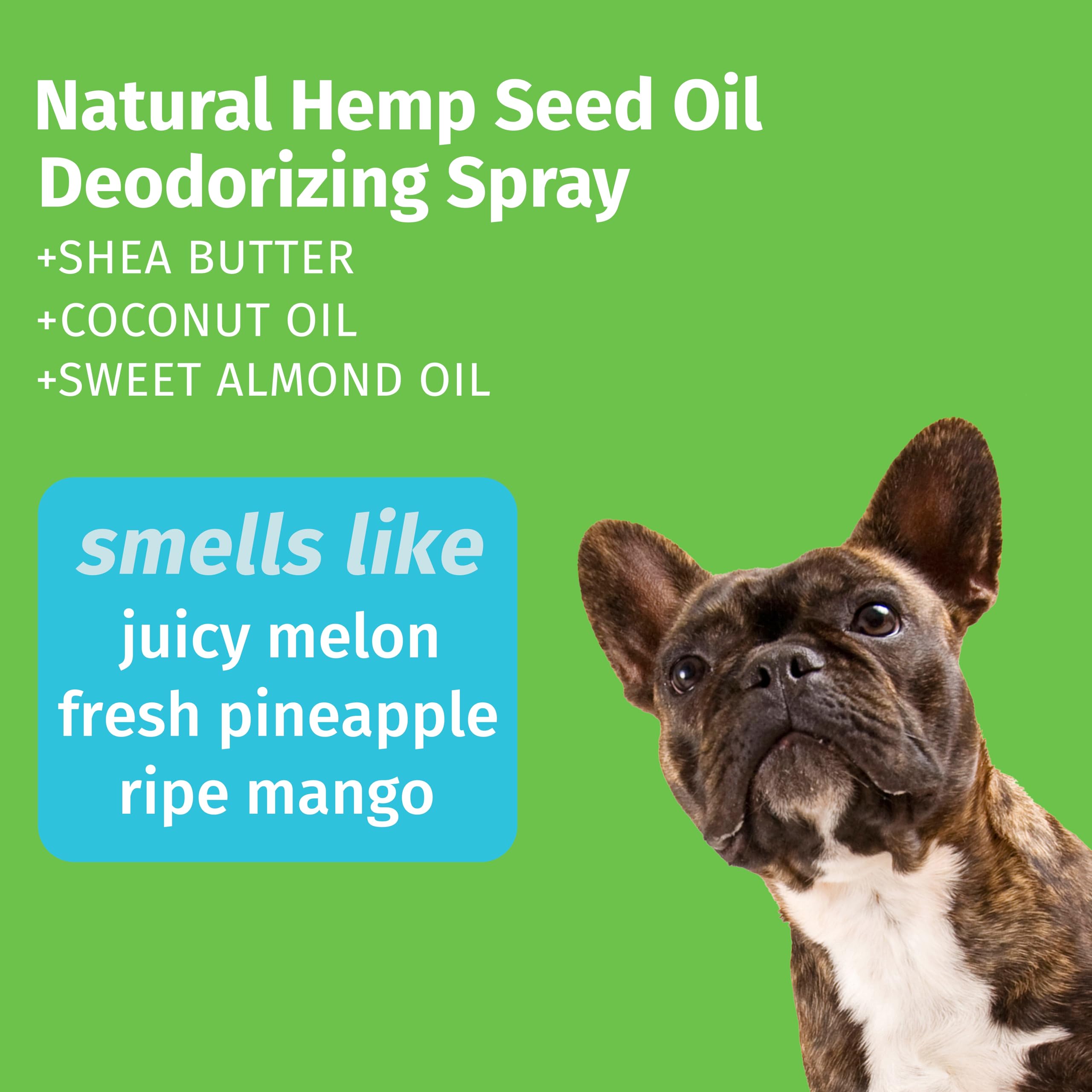 Hempz Petz détail d’étiquette avec ingrédients nourrissants visibles