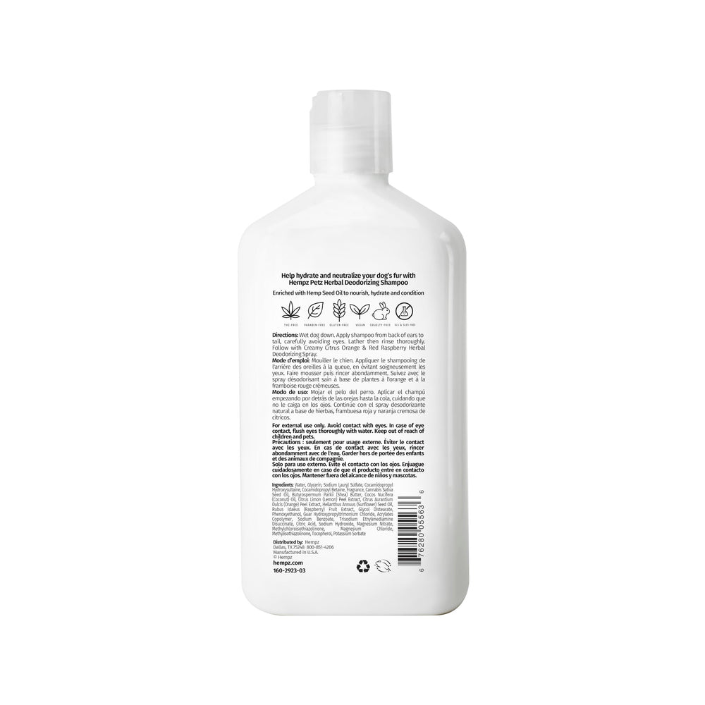 Hempz Petz gros plan mousse crémeuse qui hydrate et nettoie efficacement