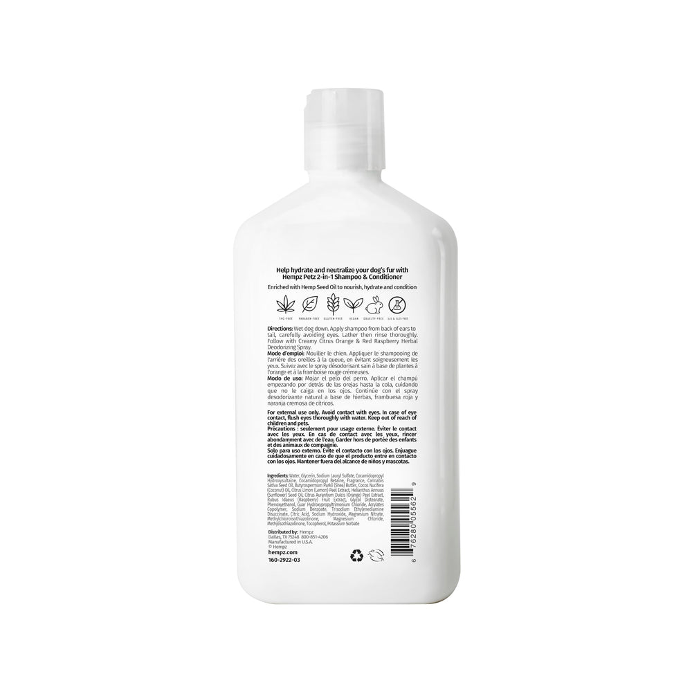 Hempz Petz mousse texture crémeuse facilite rinçage et hydratation