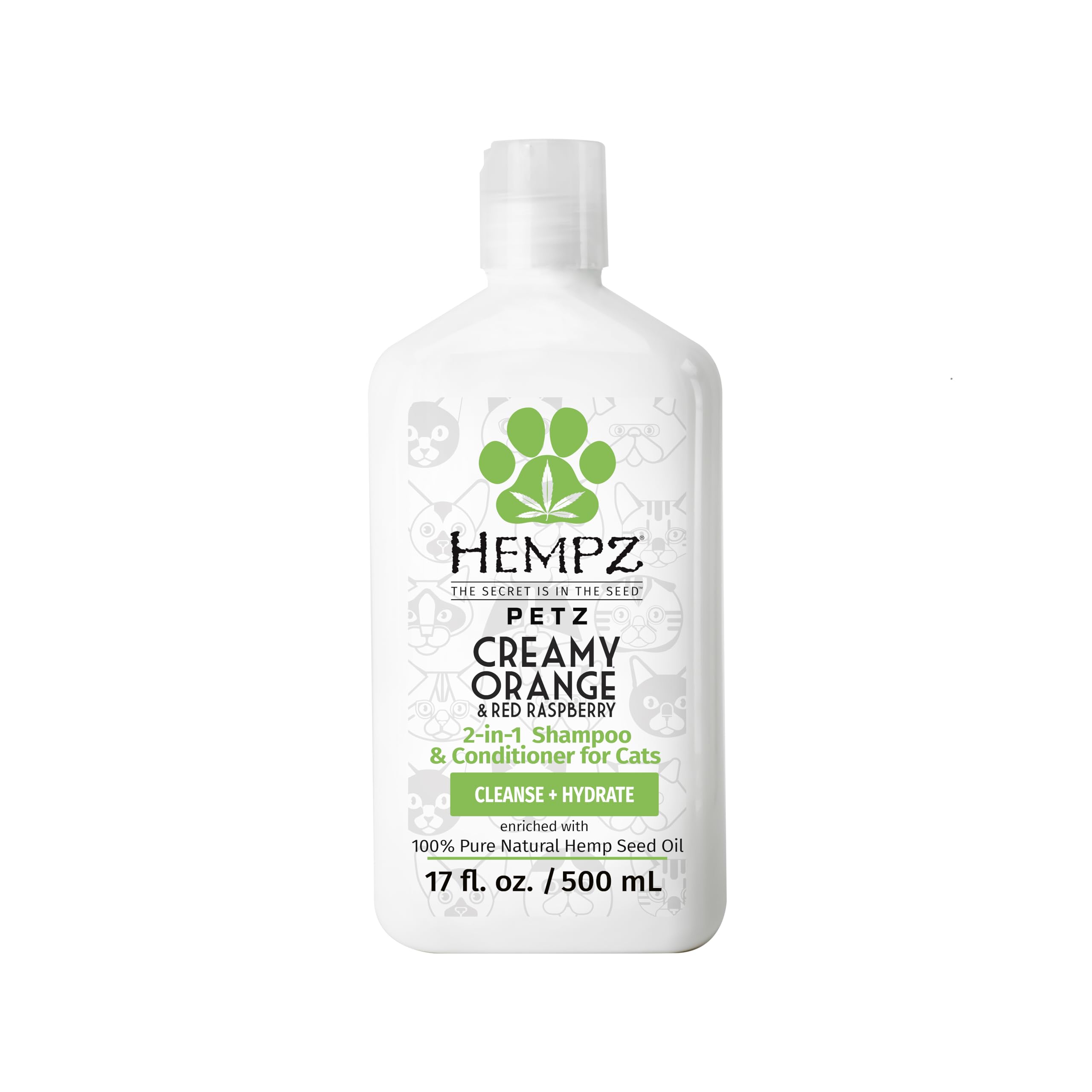 Hempz flacon avant 17 oz montrant packaging pratique et bénéfice gain de temps