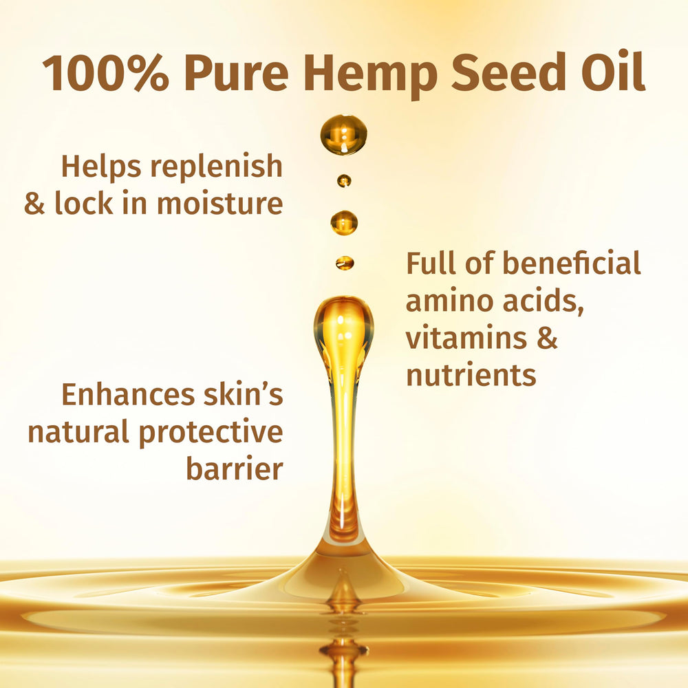 Hempz flacon à côté d'une règle montrant taille 17 oz et dosage pratique