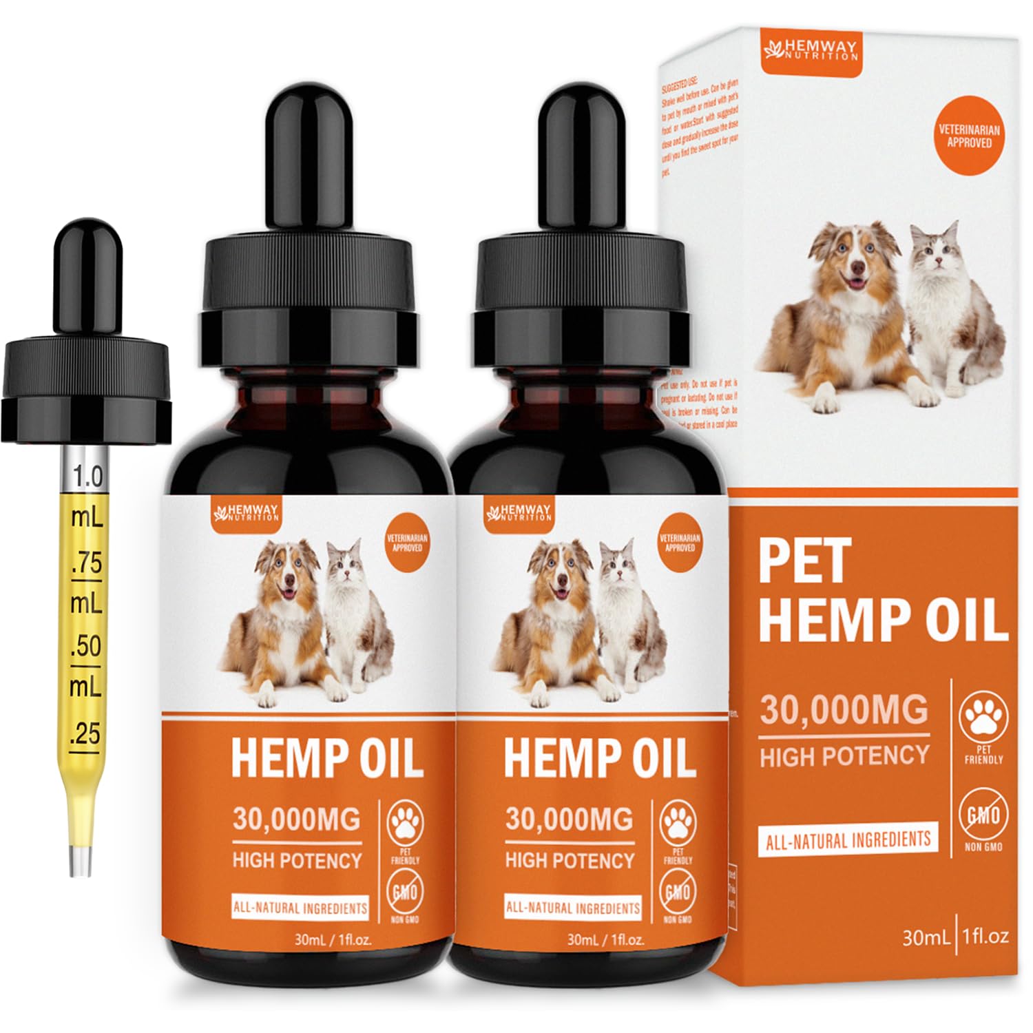 HEMWAY NUTRITION bouteilles pack de 2 montrant l’emballage bio, assure qualité