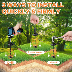 HEPFLANZE kit complet avec foret et clé T pour installation rapide
