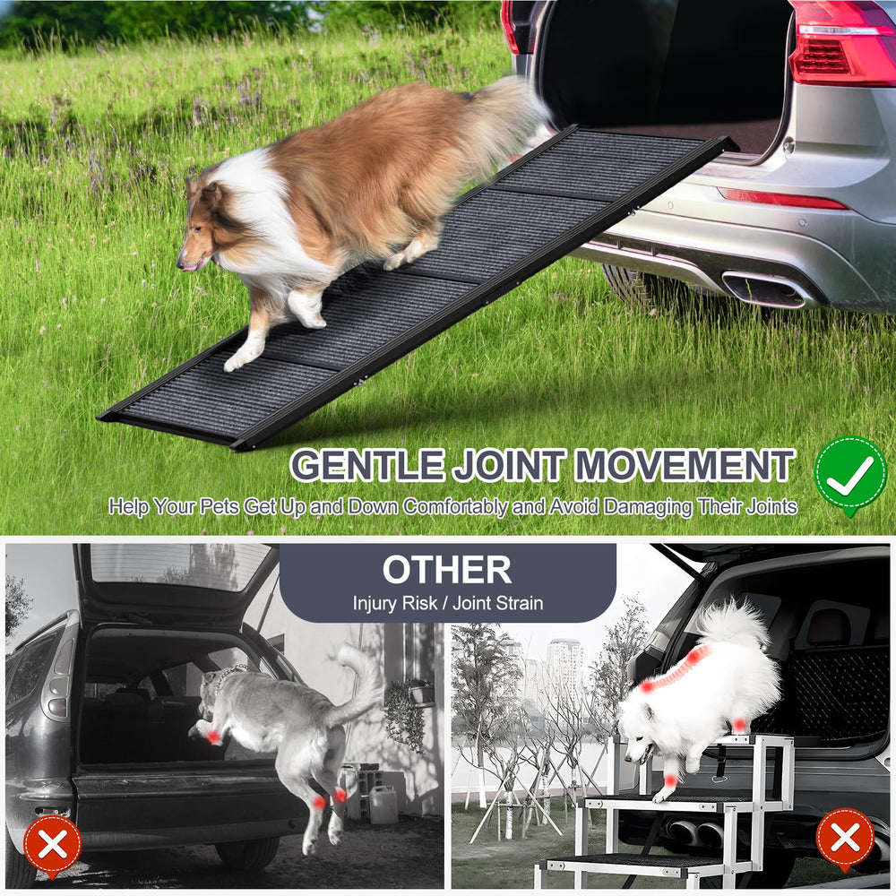 HerCcreta wigge rampe en usage sur SUV facilitant montée du chien