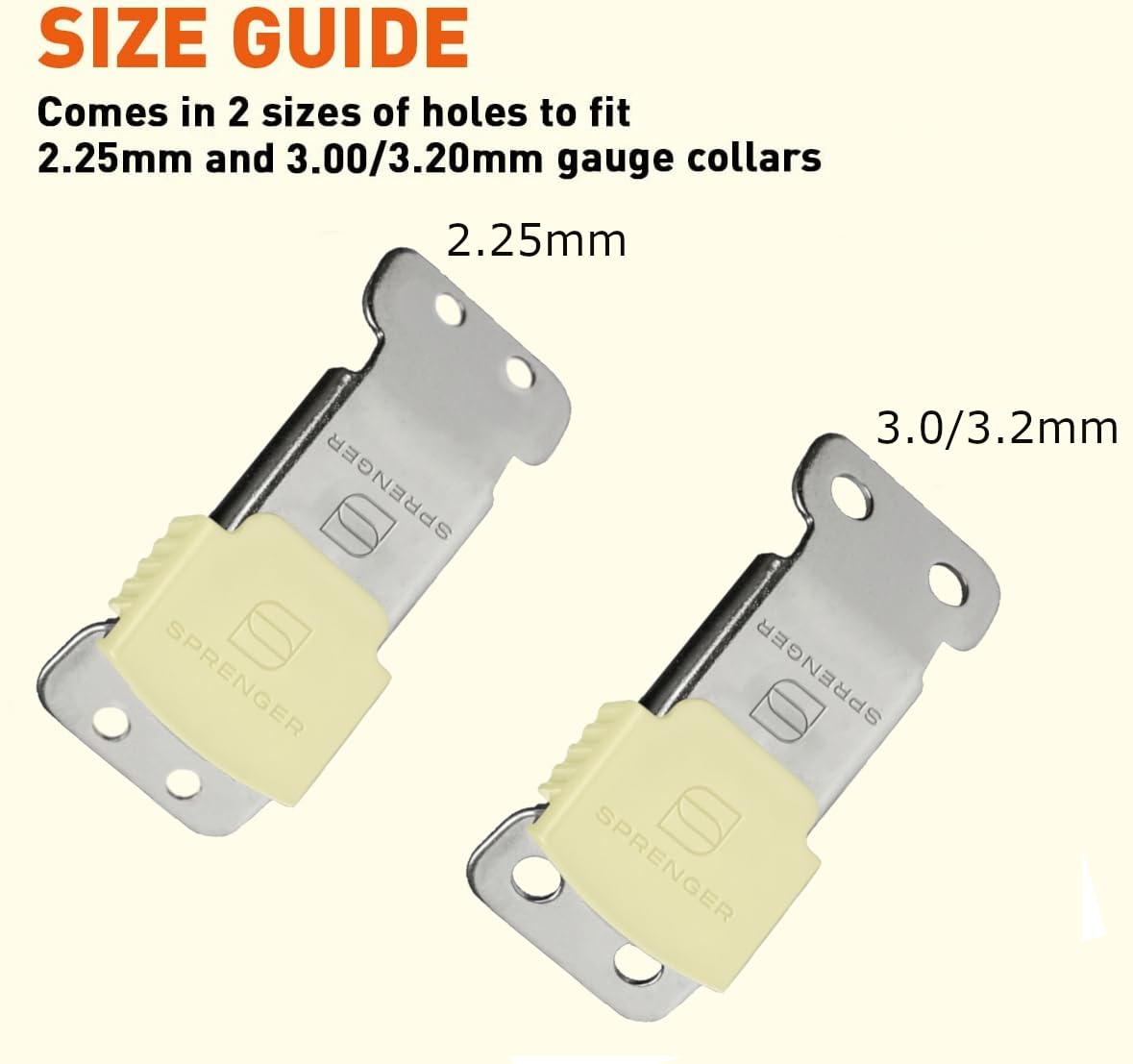 Herm Sprenger boucle ClicLock installée sur collier pour facilité d'usage