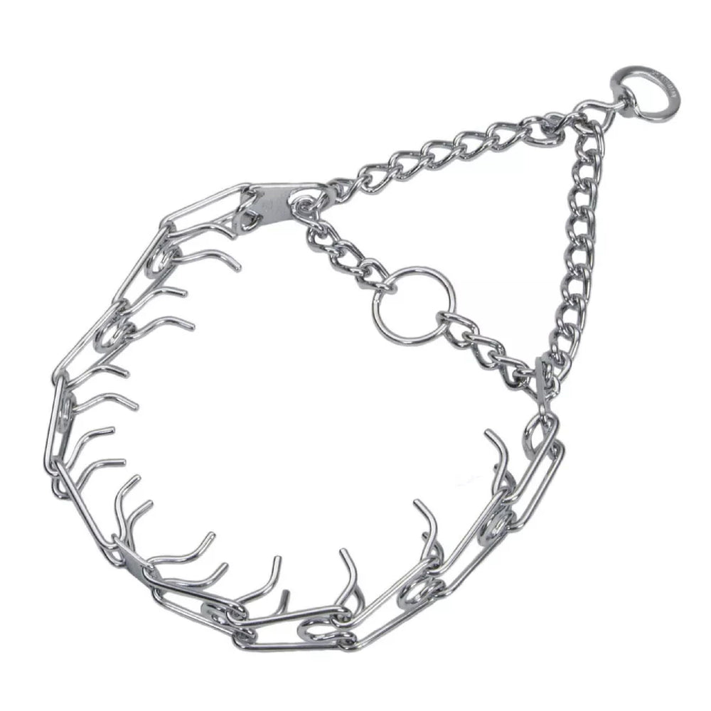 Herm Sprenger collier avant montrant fixation sûre et design chrome