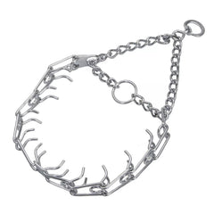 Herm Sprenger collier avant montrant fixation sûre et design chrome