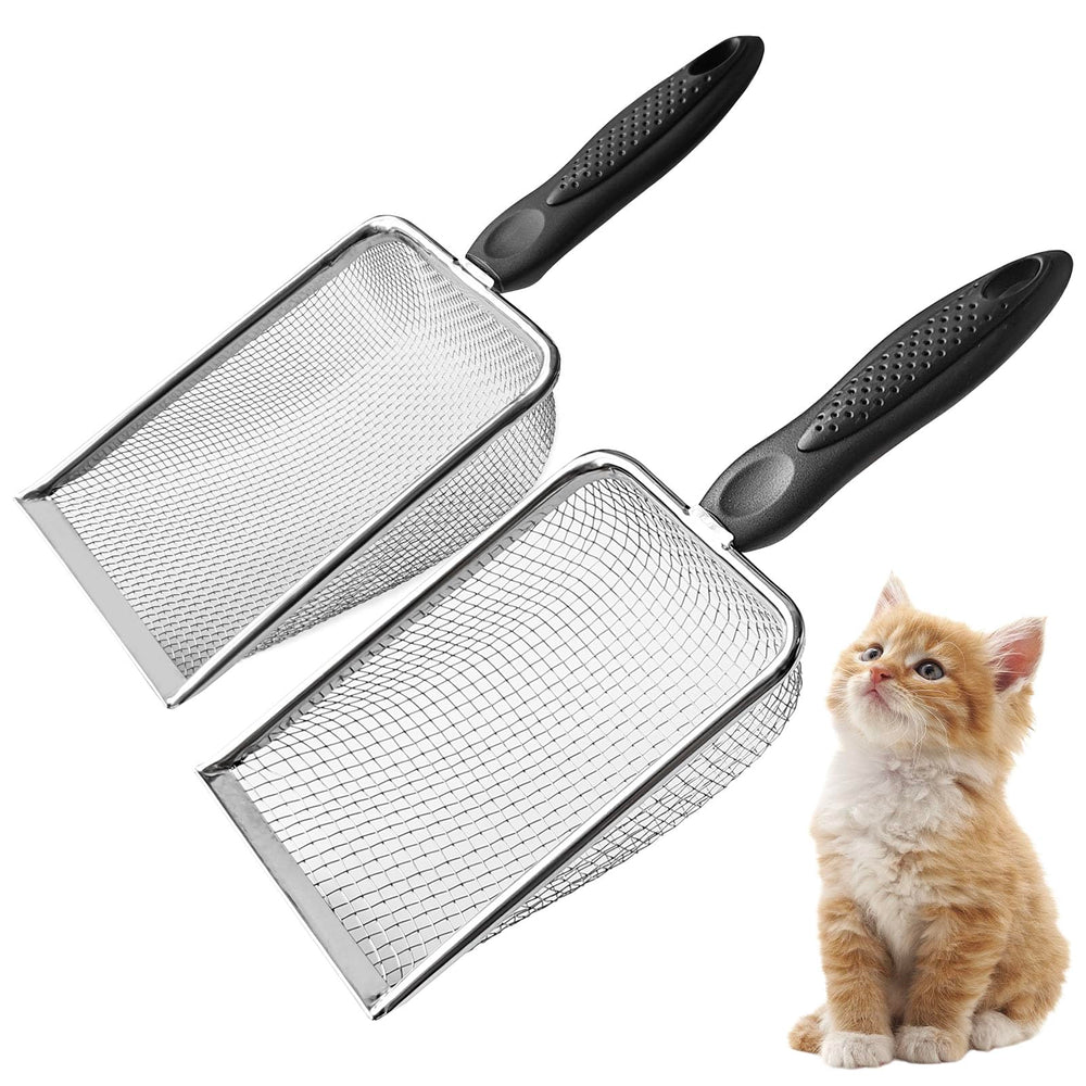 HERUILEY vue avant du lot de pelles inox durable pour nettoyage rapide