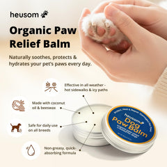 Heusom pot ouvert montrant la texture légère et absorption rapide