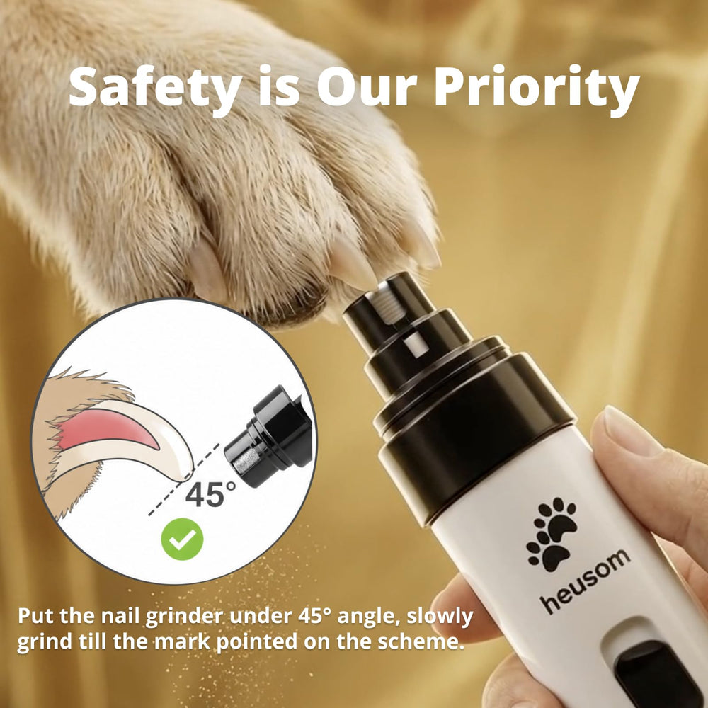 Heusom Silent Groom Pro comparaison d’échelle montrant taille compacte