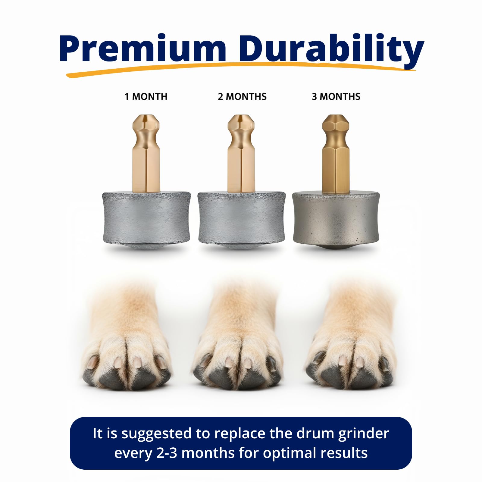 Heusom tambour installé sur Silent Groom Pro réduit bruit