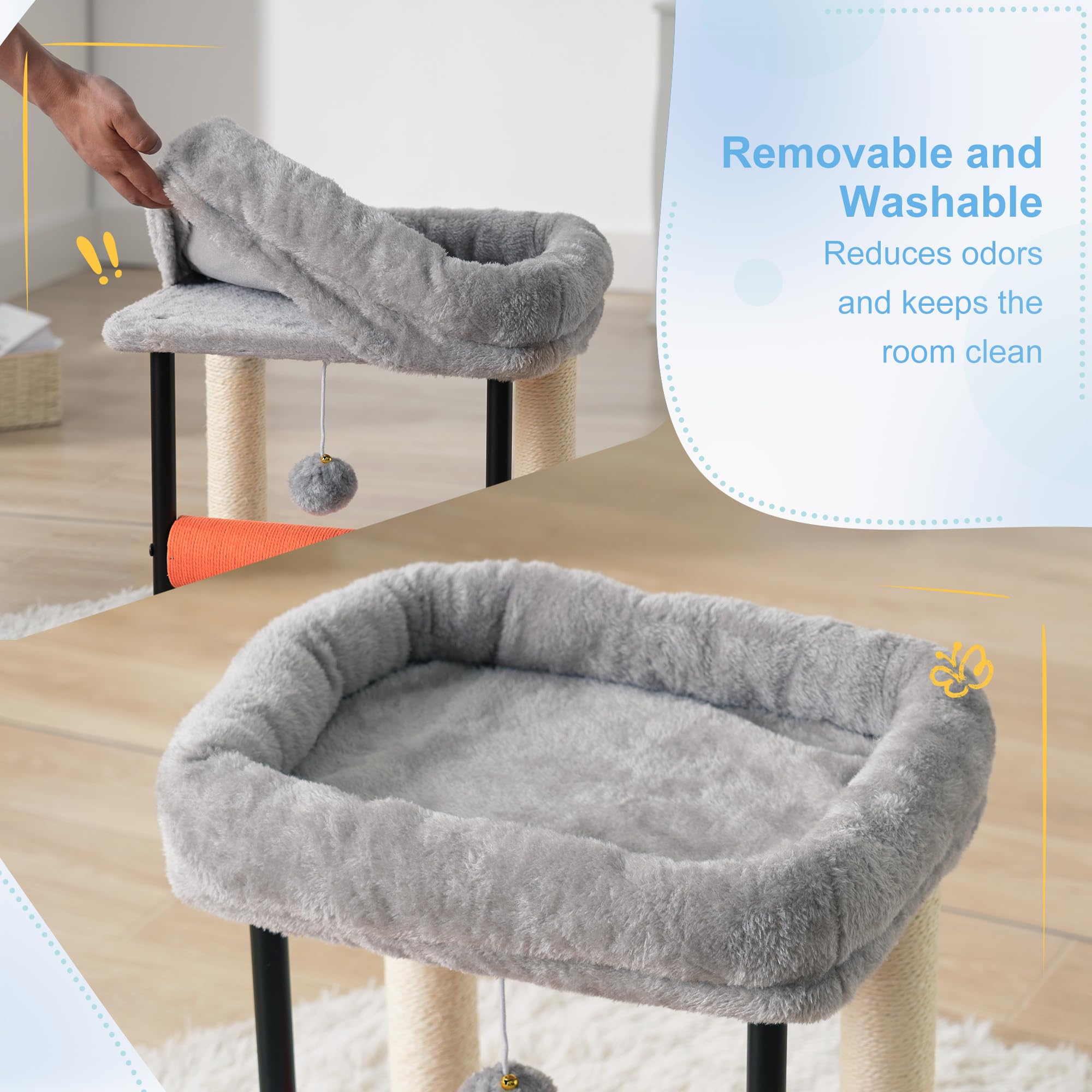 Hey-brother coussins amovibles lavables facilitant l'entretien hygiénique