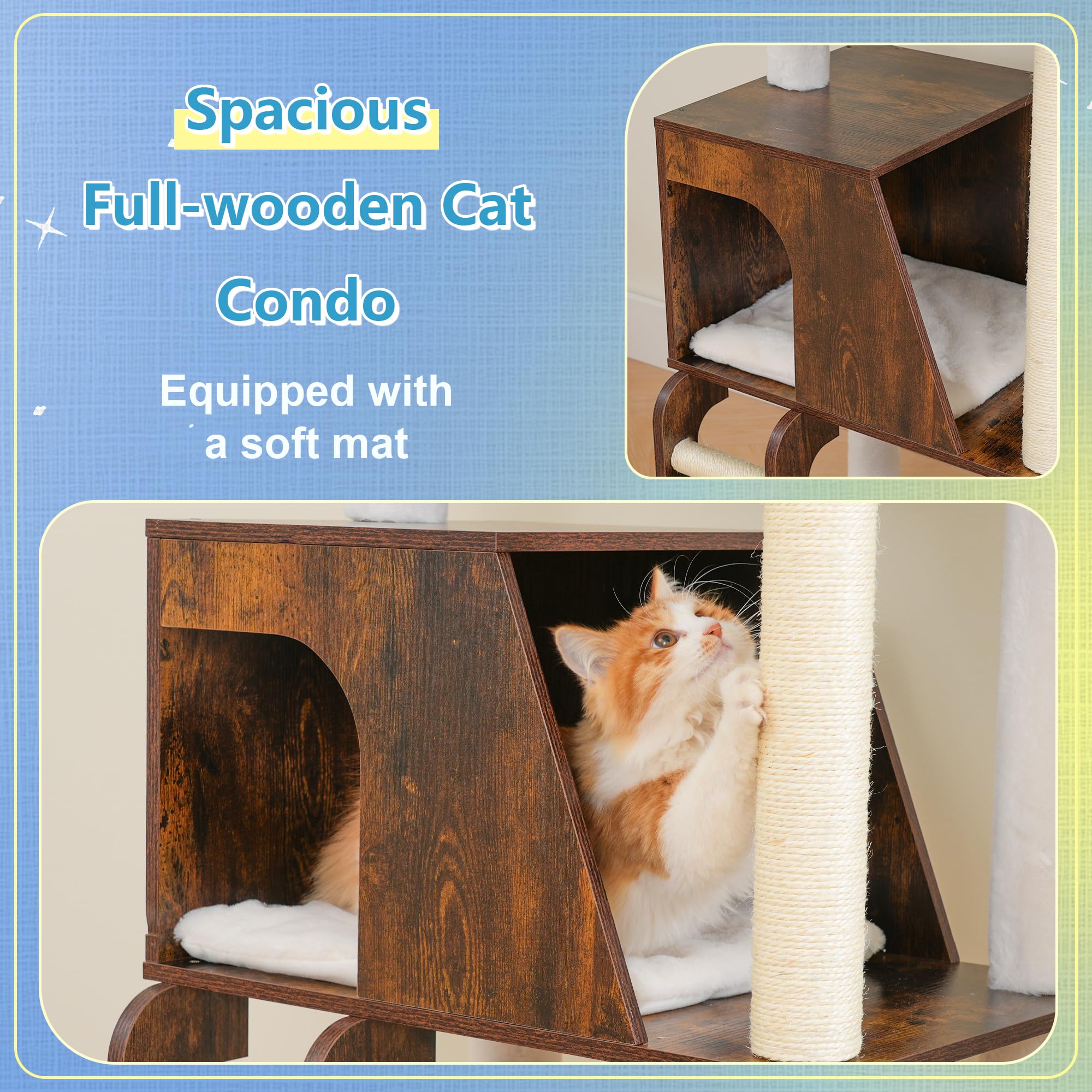Hey-brother échelle en sisal utilisée par un chat, stimulation d'escalade