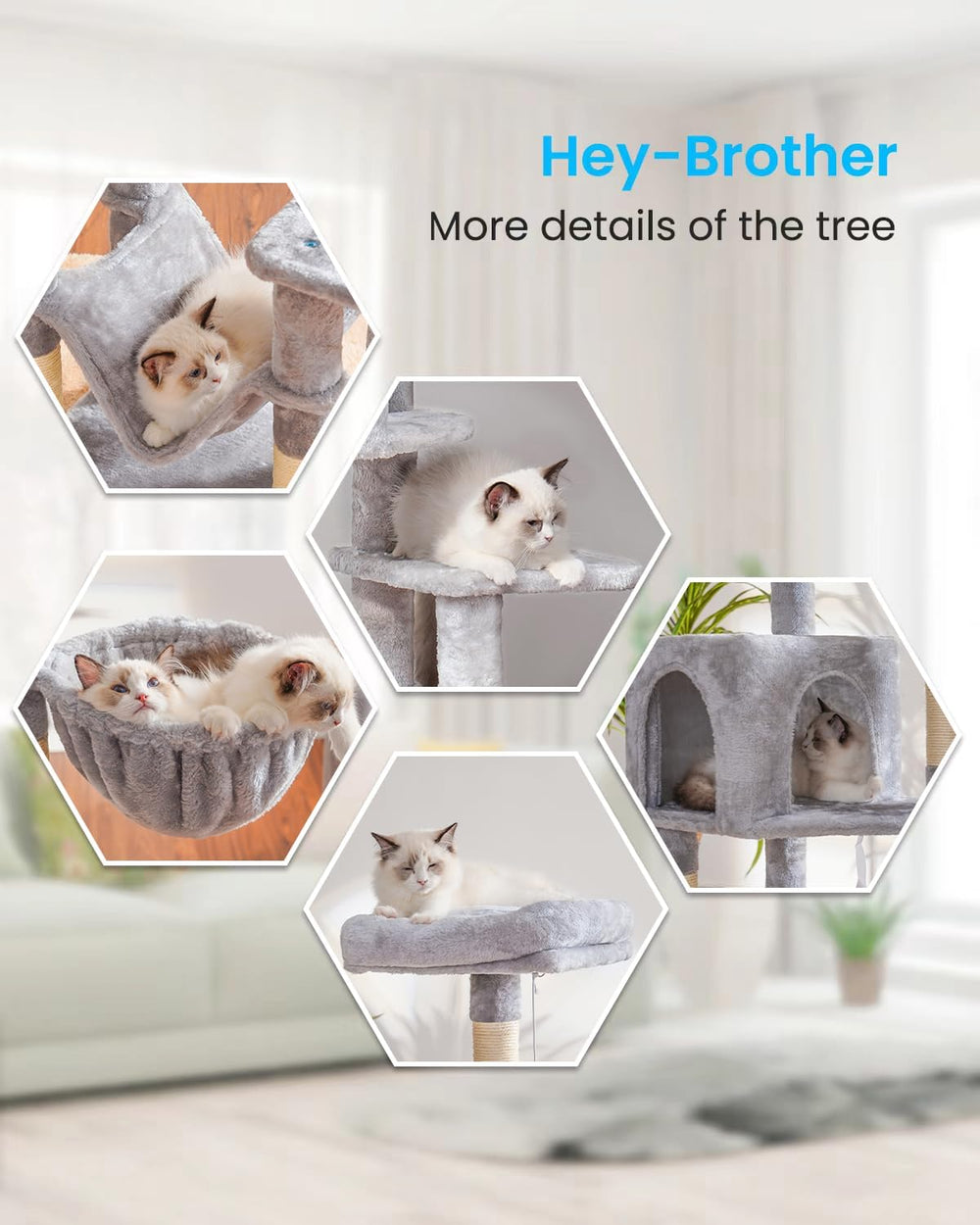 Hey-brother hamac suspendu confortable pour repos et gain d'espace