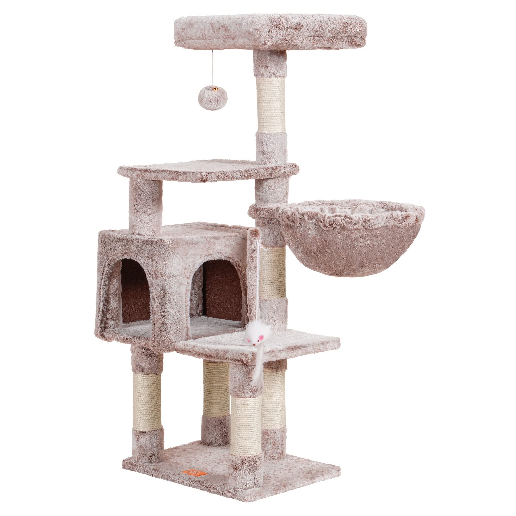 Heybly arbre à chat comparé à chaise montre l'échelle adaptée