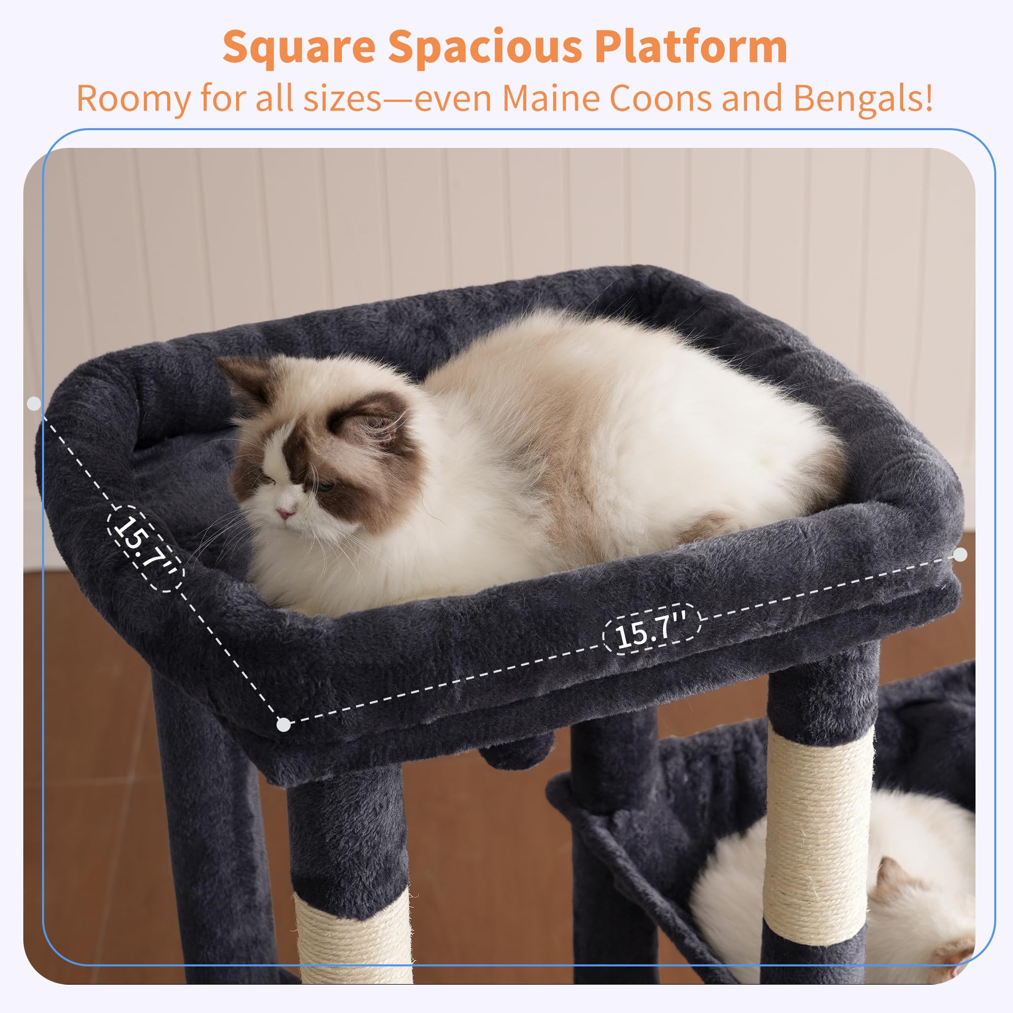 Heybly perchoir supérieur avec coussin amovible pour confort