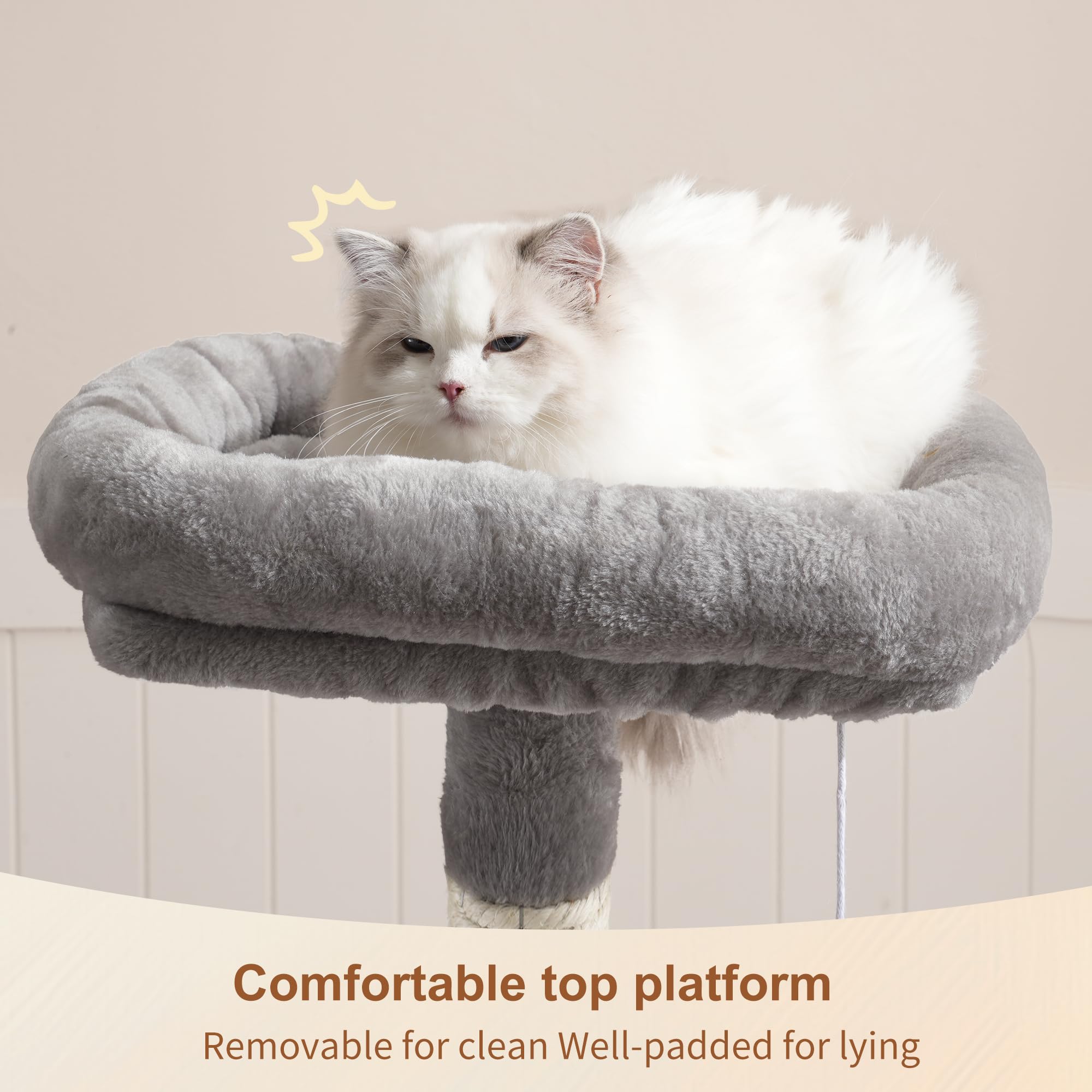 Heybly plateforme supérieure rembourrée offrant confort pour sieste