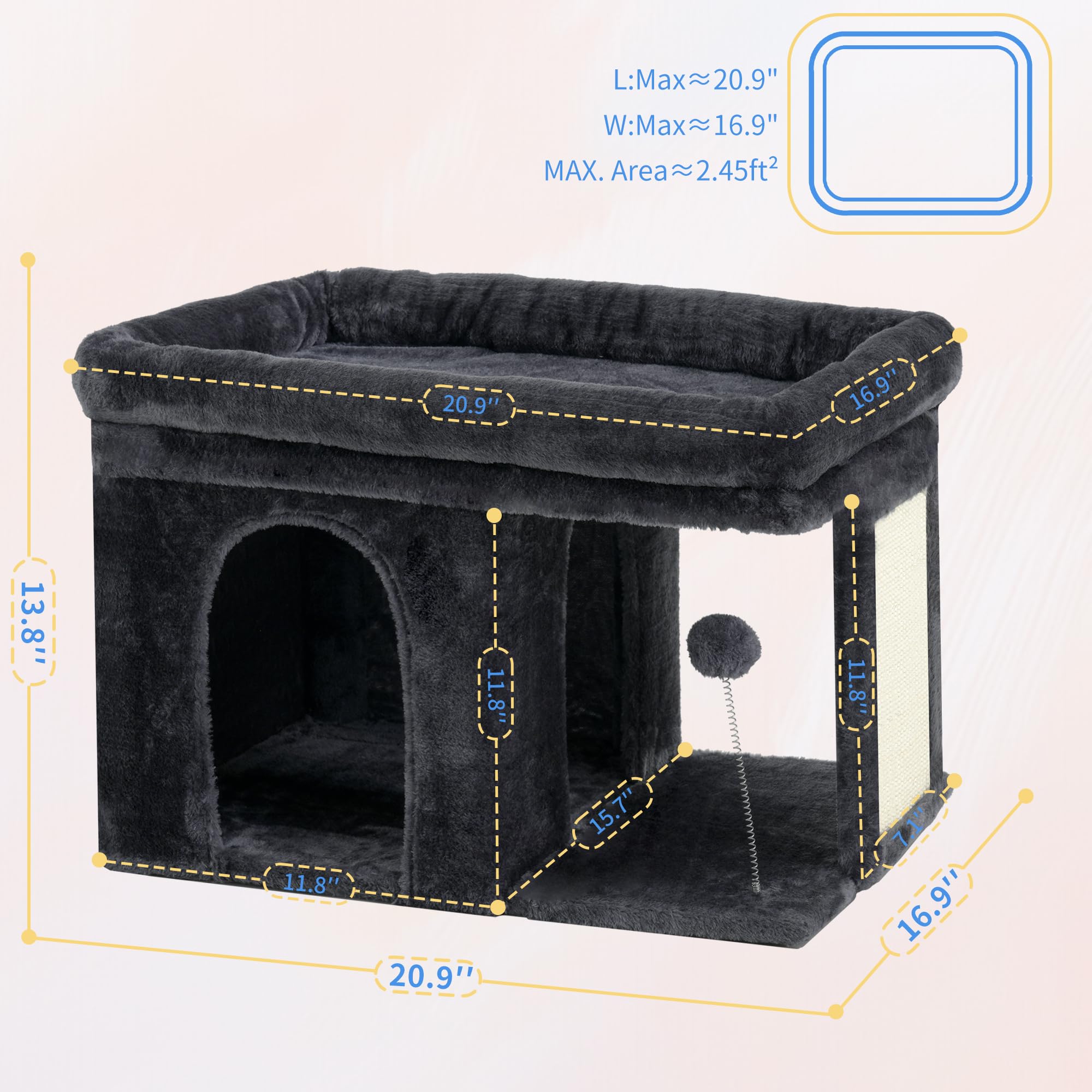 Heybly texture peluche douce apportant chaleur et confort