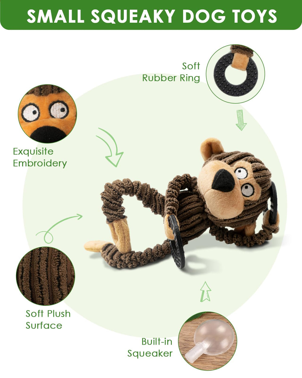 Gros plan sur visage du HGB Squeaky Monkey, stimulus visuel engageant