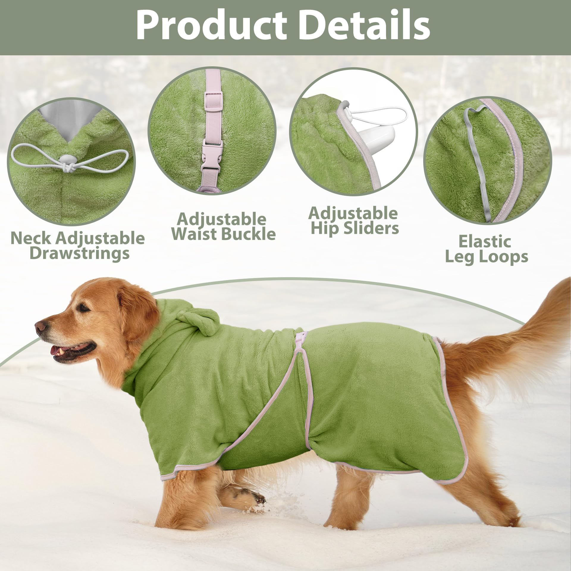 HhiMyOct capuche avec cordon serré, protection des oreilles et confort