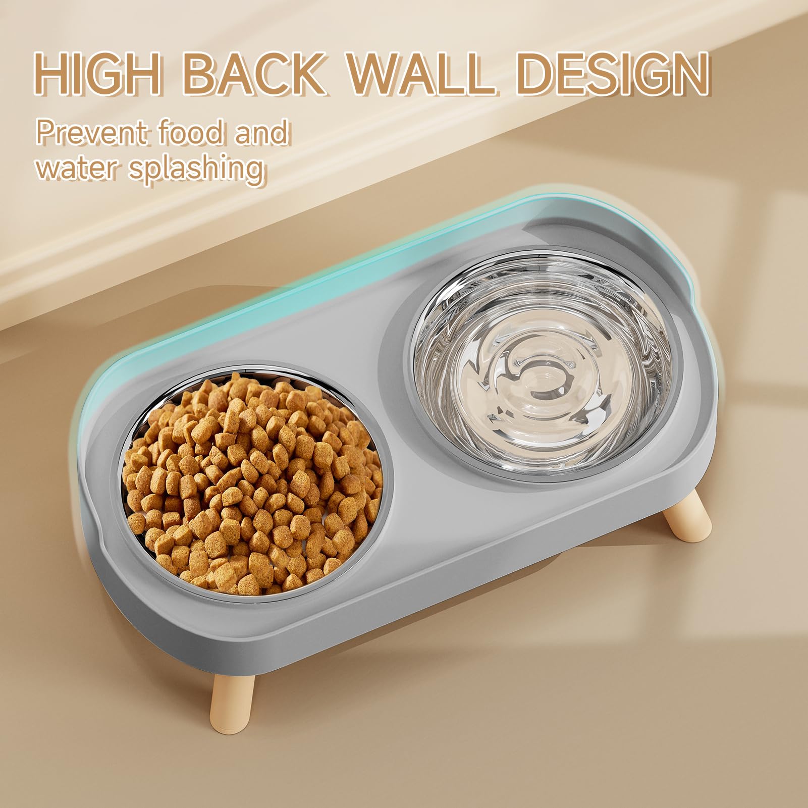 HIAIEVIY gros plan acier inox, surface durable et facile à nettoyer