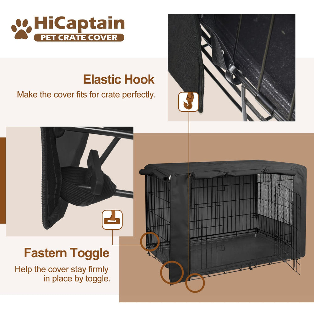 HiCaptain panneau zippé ouvert facilitant accès et gestion de la cage