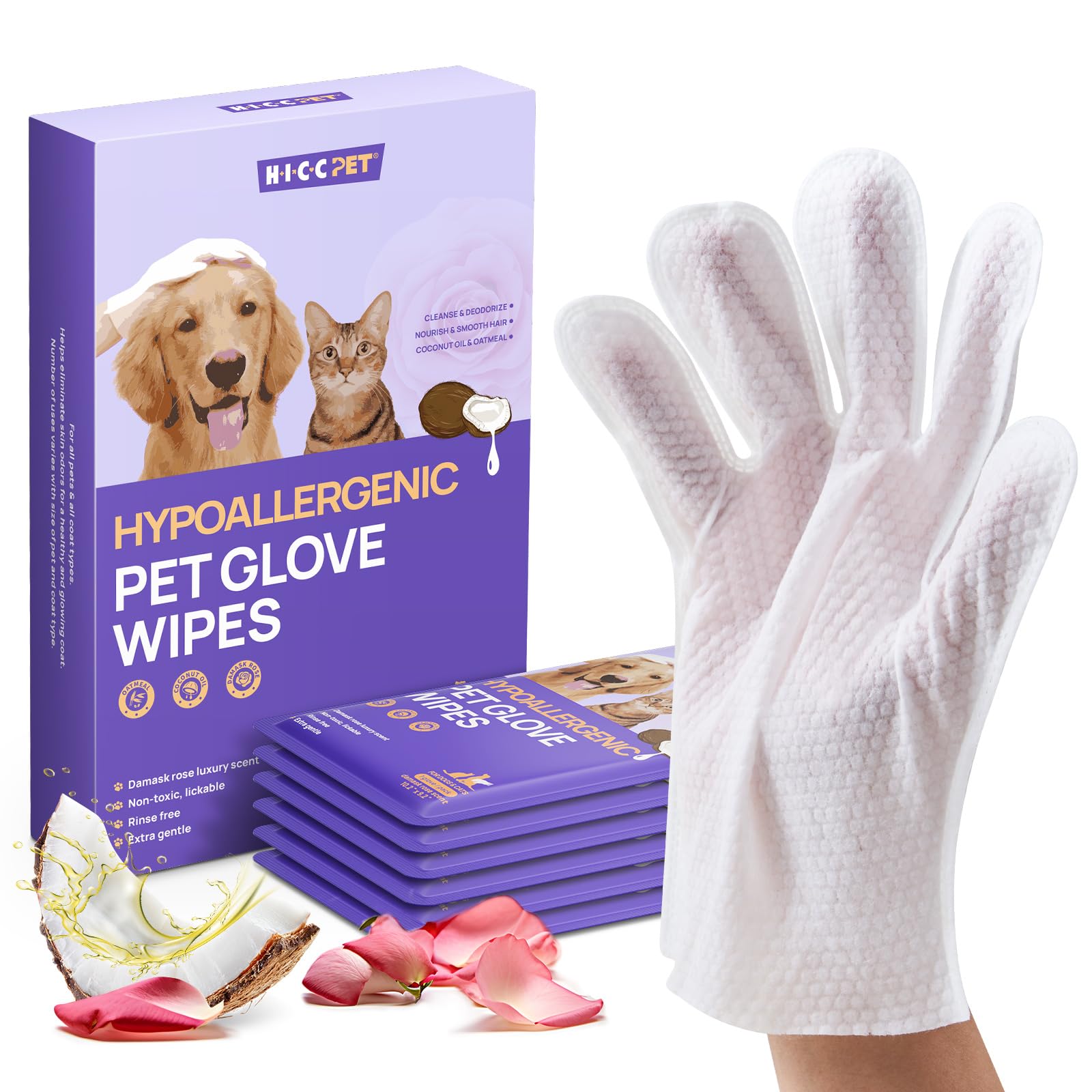 HICC PET emballage avant montrant le pack de 6, pratique et hygiénique