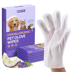 HICC PET emballage avant montrant le gant individuel et bénéfice hygiène rapide