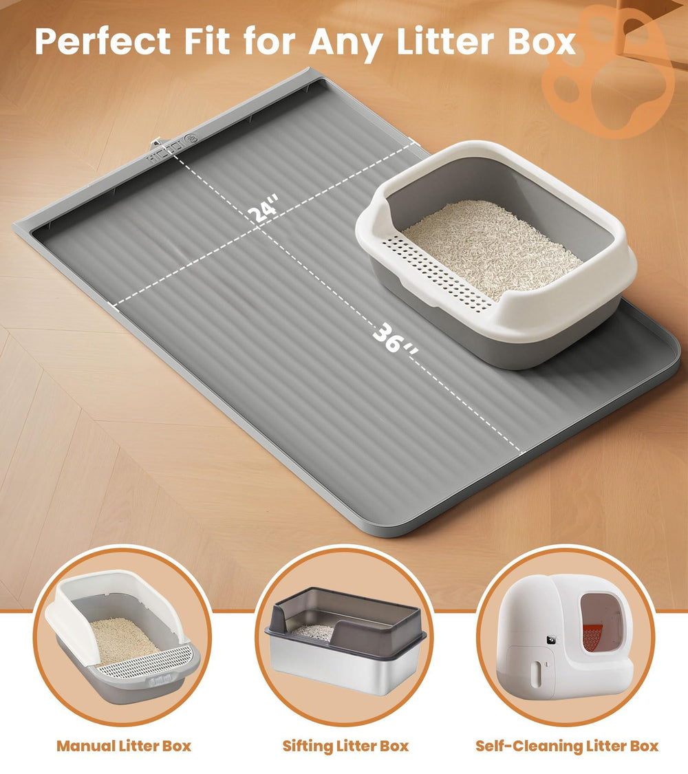 HICOOI tapis rincé sous robinet illustrant nettoyage rapide et hygiène